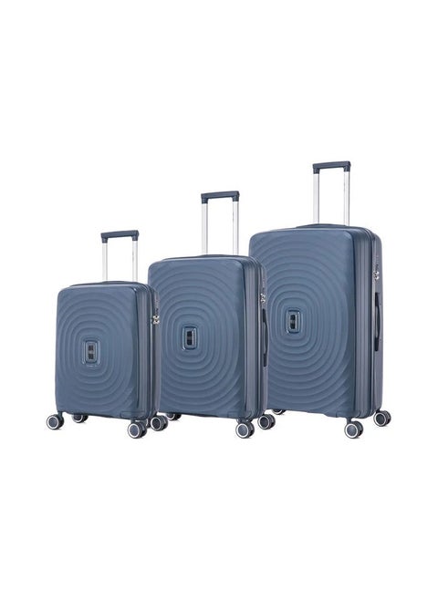 مجموعة شنط سفر 3 أحجام بلاستيك متين 20"/24"/28"