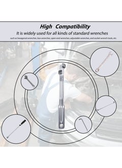 Y&D Wrench Extender Tool for Mechanics, Garage, and Handyman, 15 Inch Torque Amplifier Extension with 1/2 Hole Wrenches  - Image 3