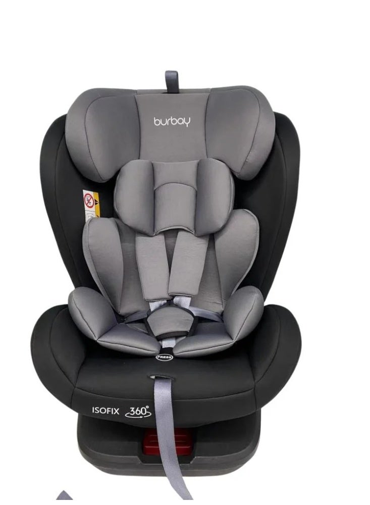 بورباي مقعد سيارة بزاوية 360 درجة مع نظام تثبيت ISOFIX من بورباي - من حديثي الولادة إلى 6 سنوات - Image 1