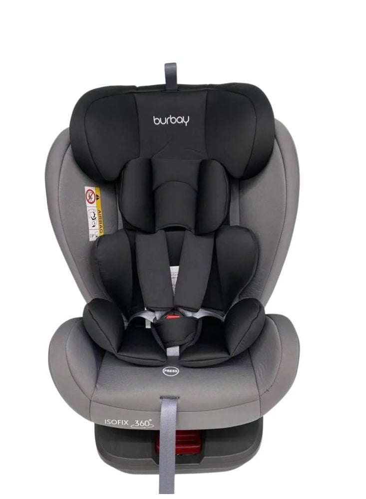 بورباي مقعد سيارة بزاوية 360 درجة مع نظام تثبيت ISOFIX من بورباي - من حديثي الولادة إلى 6 سنوات - Image 2
