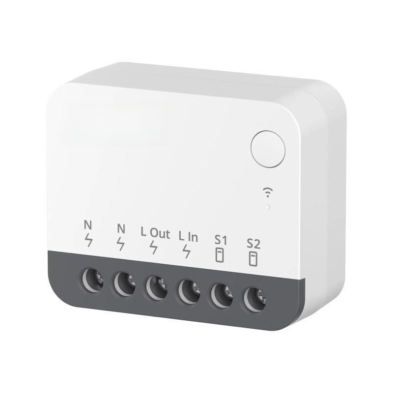 ZBMINI ZigBee Mini Smart Switch 2 Way Light Switch with Voice/APP Control Compatible with/SmartThings Hub/Philips Hub/Google Home/ ZBBridge ZigBee 3.0 Gateway Hub Required - Image 1