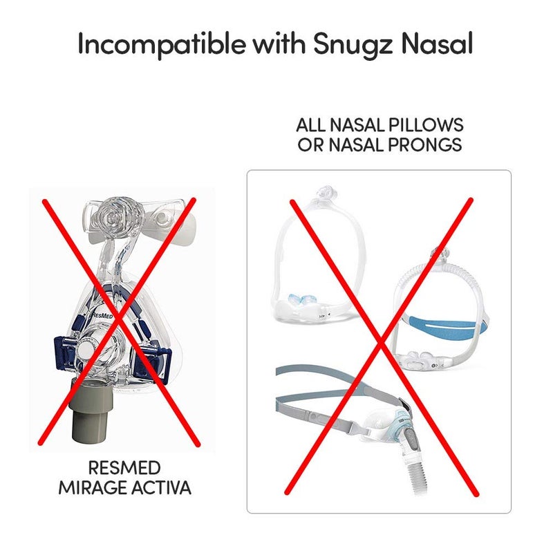Snugz Nasal Mask Liners: Machine Washable, One-Size-Fits-Most NASAL CPAP Mask Liners, Pack of 2 Lasts 90 Days - Image 3