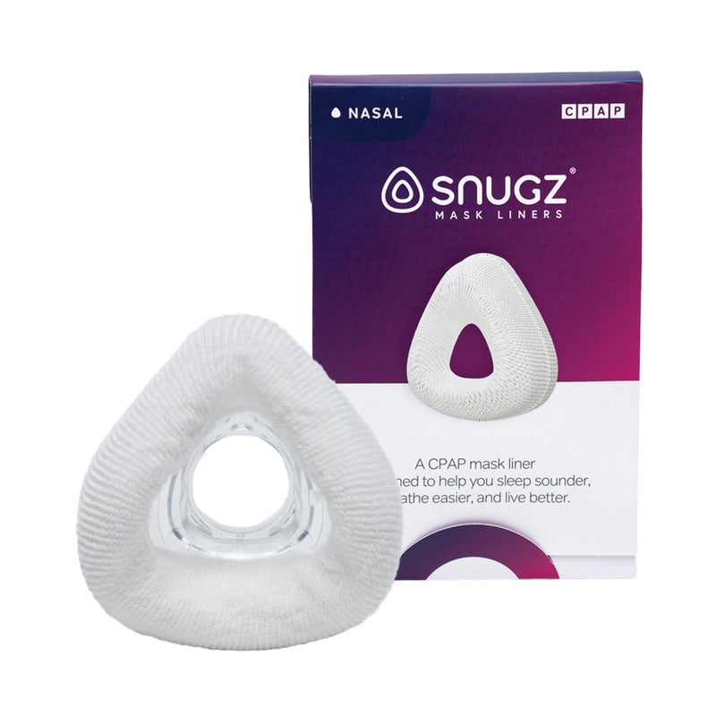 Snugz Nasal Mask Liners: Machine Washable, One-Size-Fits-Most NASAL CPAP Mask Liners, Pack of 2 Lasts 90 Days - Image 1