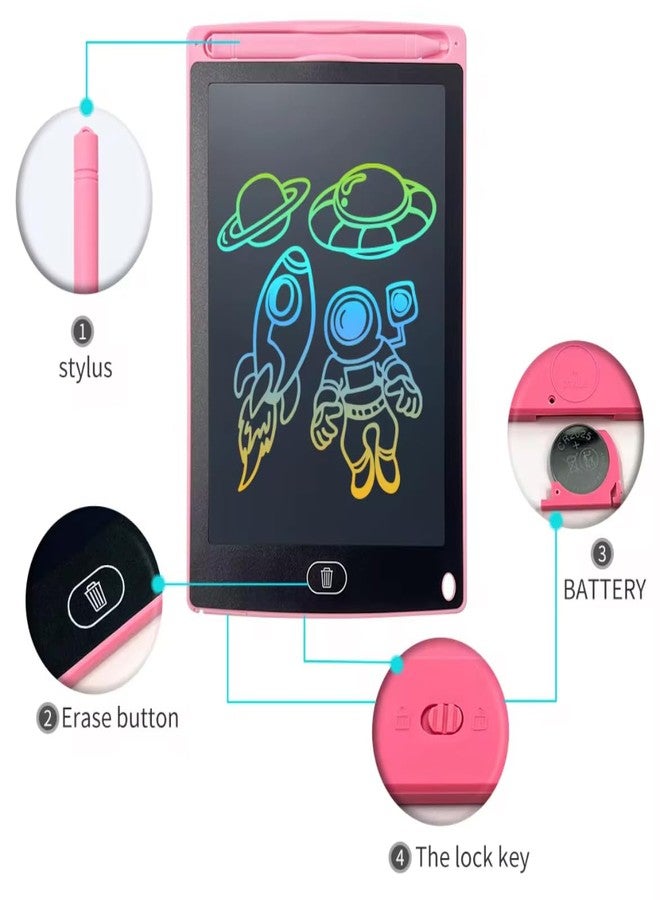 FUBIX LCD Writing Tablet for Kids 8.5 Inch E- Note pad | Magic Slate with Stylus Pen | Screen-Free Toys for Learning, Drawing and Fun-Play Activities (Multicolor) - Image 3