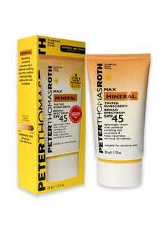 PETER THOMAS ROTH Peter Thomas Roth | Max Mineral Tinted Sunscreen Broad Spectrum SPF 45 | Tinted Moisturizer with SPF, Water-Resistant Mineral Sunscreen For Sensitive Skin, 1.7 Fl Oz. (Pack of 1)  - Image 3