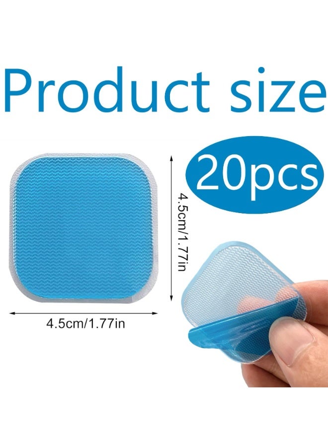 OSHIMA Replacement Gel Pads, Compatible with Beurer EM 59 Heat Devices, 45 x 45 mm Electrode Pads for Abdominal Trainer, Applicable to Beurer-EM 59 Gel Replacement - Image 2