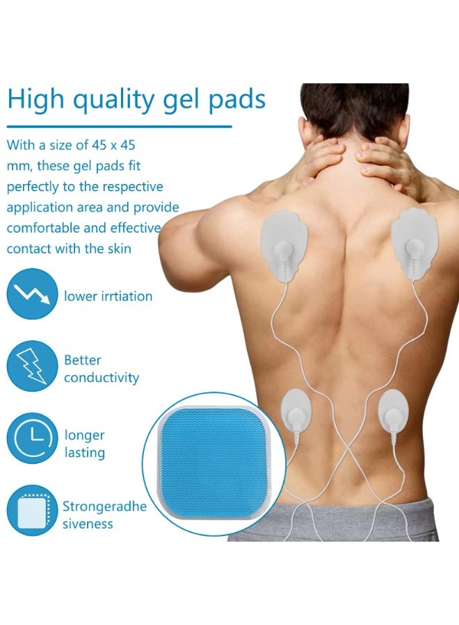 OSHIMA Replacement Gel Pads, Compatible with Beurer EM 59 Heat Devices, 45 x 45 mm Electrode Pads for Abdominal Trainer, Applicable to Beurer-EM 59 Gel Replacement - Image 4