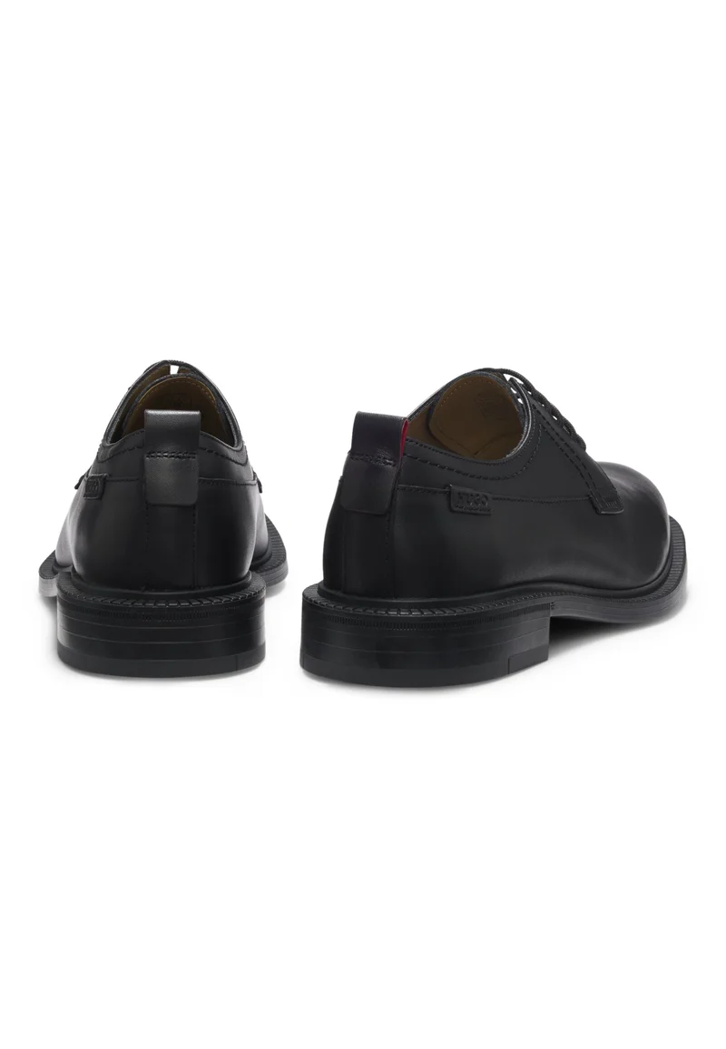 HUGO Leather Derby shoes with logo tab