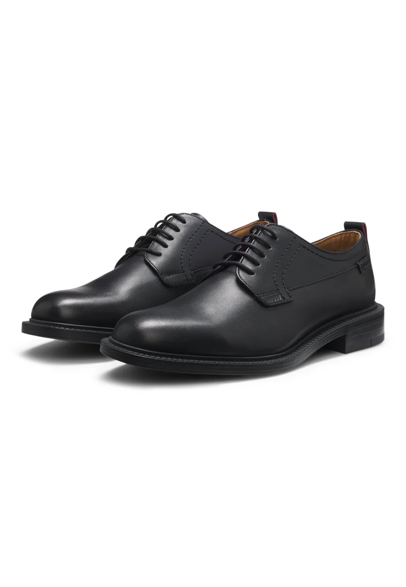 HUGO Leather Derby shoes with logo tab