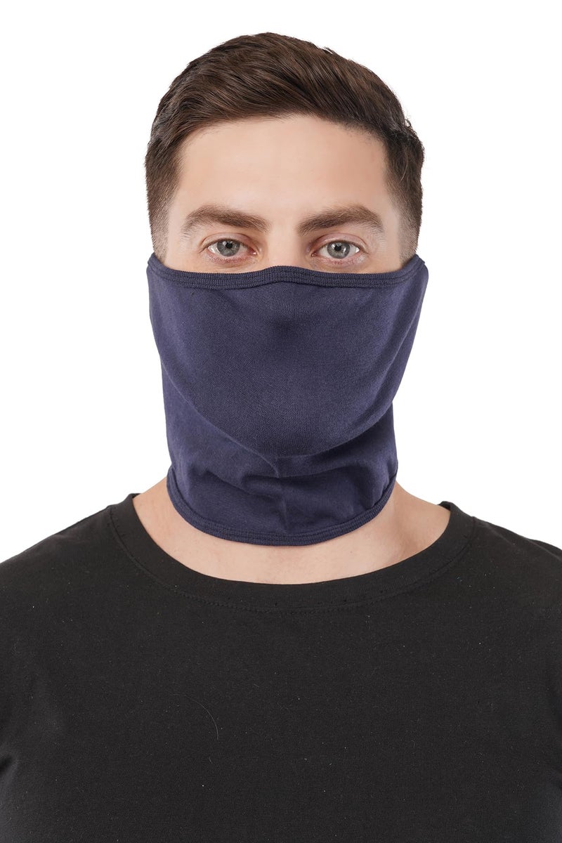 PrimeBox Biker Face Mask for Men Women Helmet Balaclava Cotton Bike Riding Face Mask Pack of 3 Half Ninja Rider Mask (NavyBlue 3pcs) - Image 4
