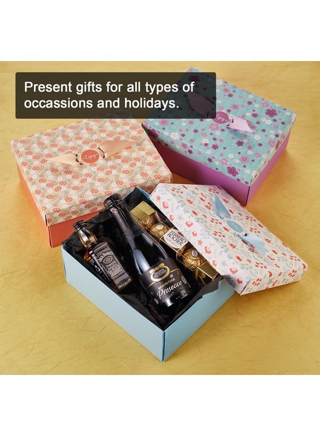 Hayley Cherie Floral Gift Treat Boxes With Ribbons & Lids (20 Pack) 8 X 6.3 X 3.5 Inches For Cookies, Candy, Parties, Christmas, Holidays, Birthdays, Bridesmaid, Weddings - Image 3