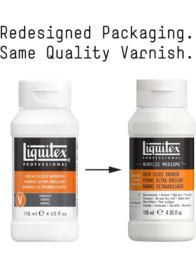 Liquitex Professional High Gloss Varnish, 118ml (4-oz) - Image 3