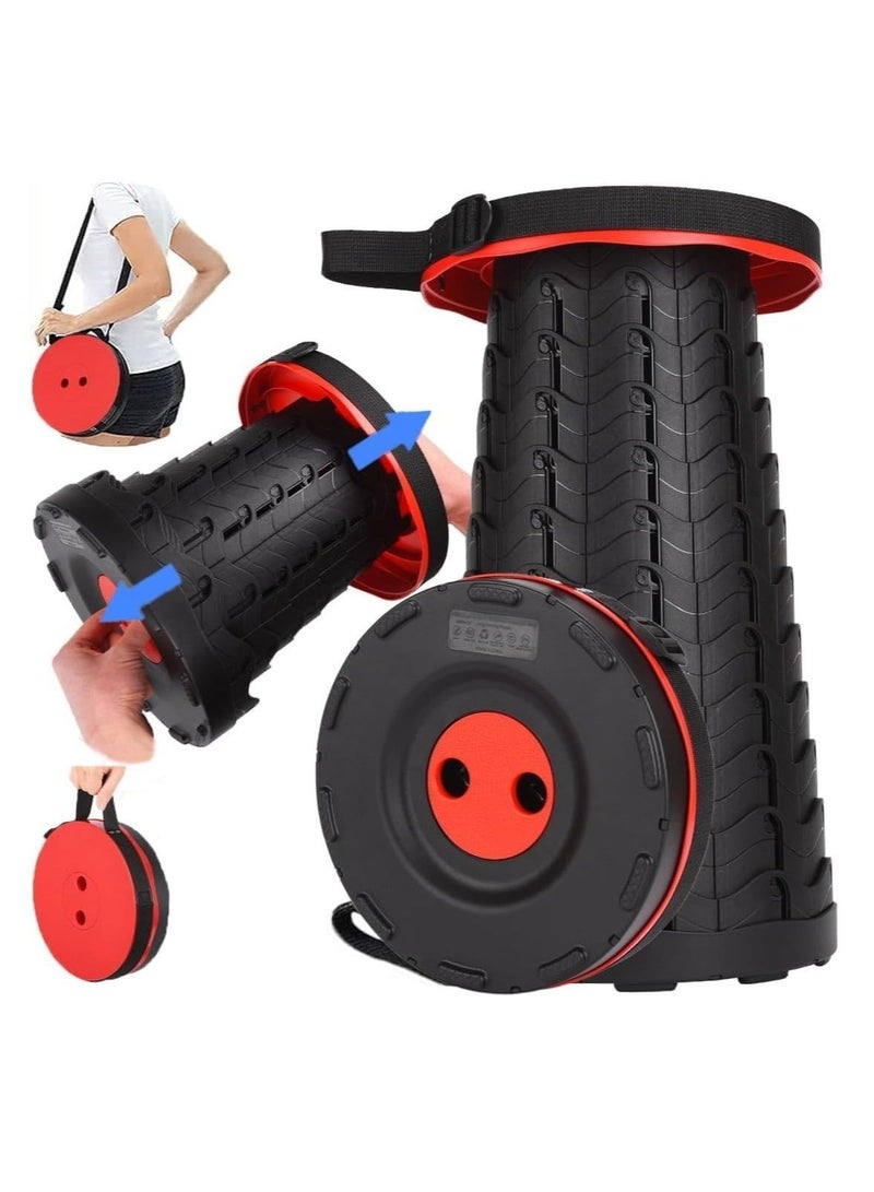 تايجر كرسي قابل للطي محمول ومُحسّن لعام 2023 - كرسي تخييم قابل للسحب للبالغين، مثالي لصيد الأسماك في الهواء الطلق، والمشي لمسافات طويلة، والبستنة، والسفر والشواء (أحمر). - Image 1