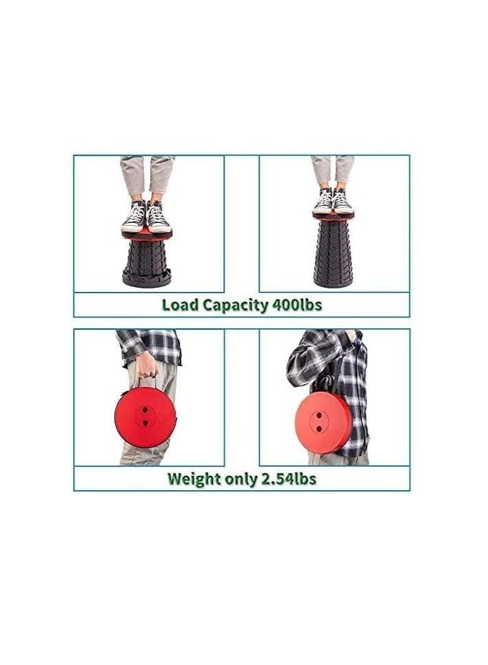 تايجر كرسي قابل للطي محمول ومُحسّن لعام 2023 - كرسي تخييم قابل للسحب للبالغين، مثالي لصيد الأسماك في الهواء الطلق، والمشي لمسافات طويلة، والبستنة، والسفر والشواء (أحمر). - Image 4