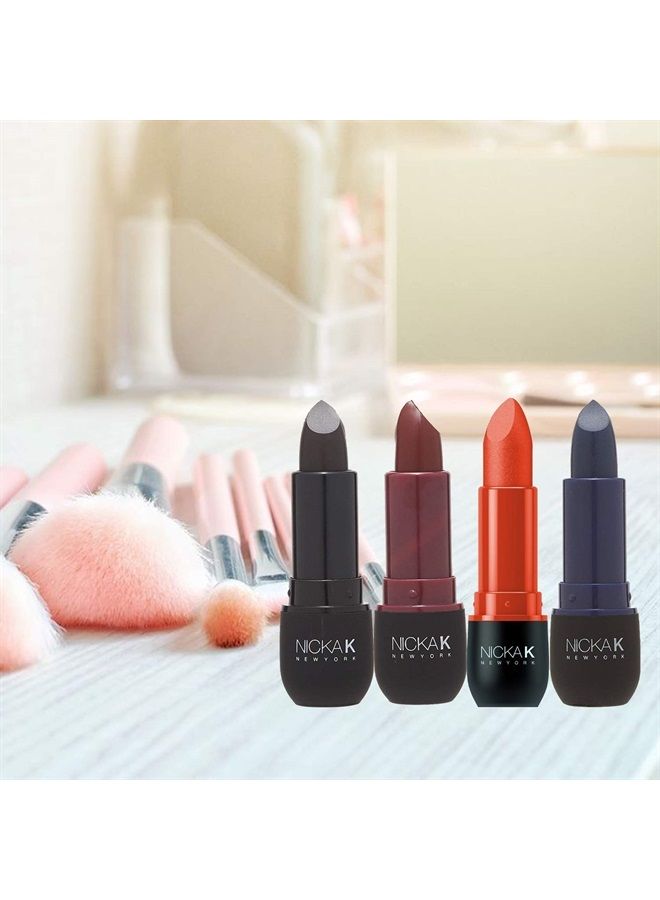 NICKA K Vivid Matte Lipstick NMS07 Black - Image 2