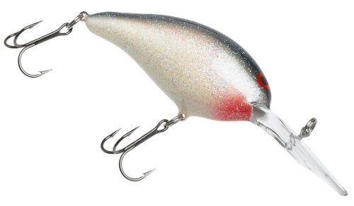 Norman Lures Little N Crankbait Bass Fishing Lure, White/Green Fleck, Deep (9-12 ft Depth) - Image 3