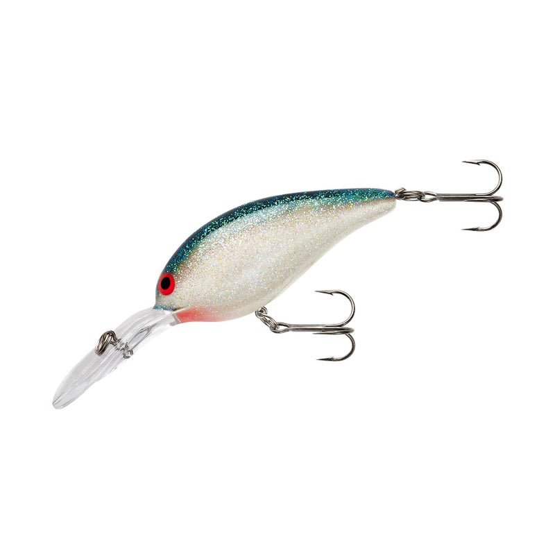 Norman Lures Little N Crankbait Bass Fishing Lure, White/Green Fleck, Deep (9-12 ft Depth) - Image 5