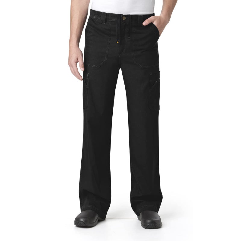 Carhartt Scrubs C54108 Mens Classic Fit Ripstop Boot Cut 8Pocket Cargo Pant Small Tall Black