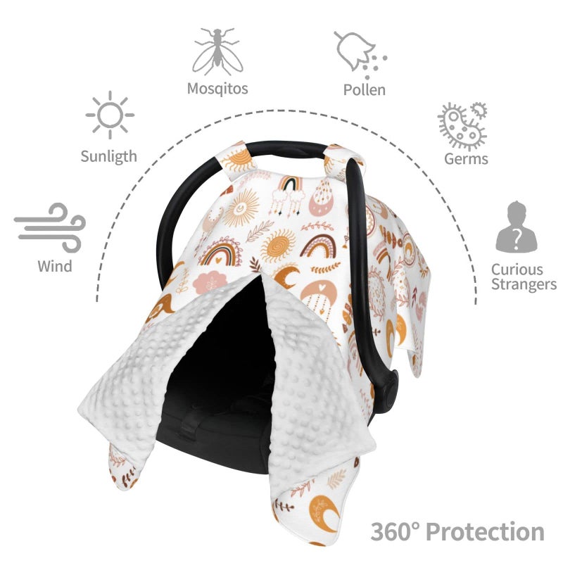 Mcewoel Boho Car Seat Cover For Baby In Winter Summer  Nursing Cover For Mom Boho Baby Stuff For Boys - Image 4