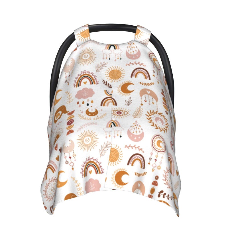 Mcewoel Boho Car Seat Cover For Baby In Winter Summer  Nursing Cover For Mom Boho Baby Stuff For Boys - Image 1