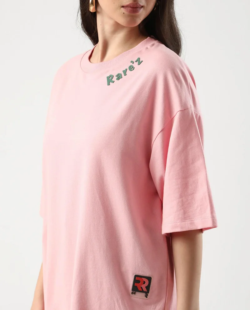 Rareism Women's Graphic Back Print Oversized
