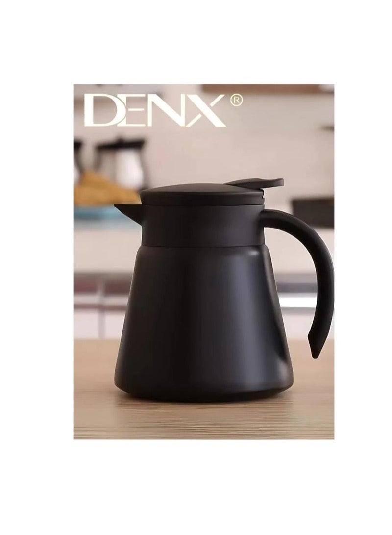 دينكس طقم إبريق قهوة مع كوبين - تصميم أنيق ومتين للمنزل والمكتب - Image 1