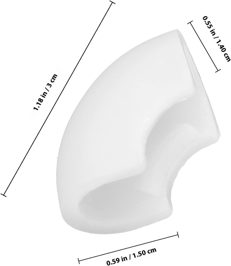Garneck 10pcs White Plastic Chair Leg Tube Protectors Non-Slip Furniture Pads for Hardwood Floors Chair Foot Covers 10mm Inner Diameter Suitable for Office and Stools - Image 2