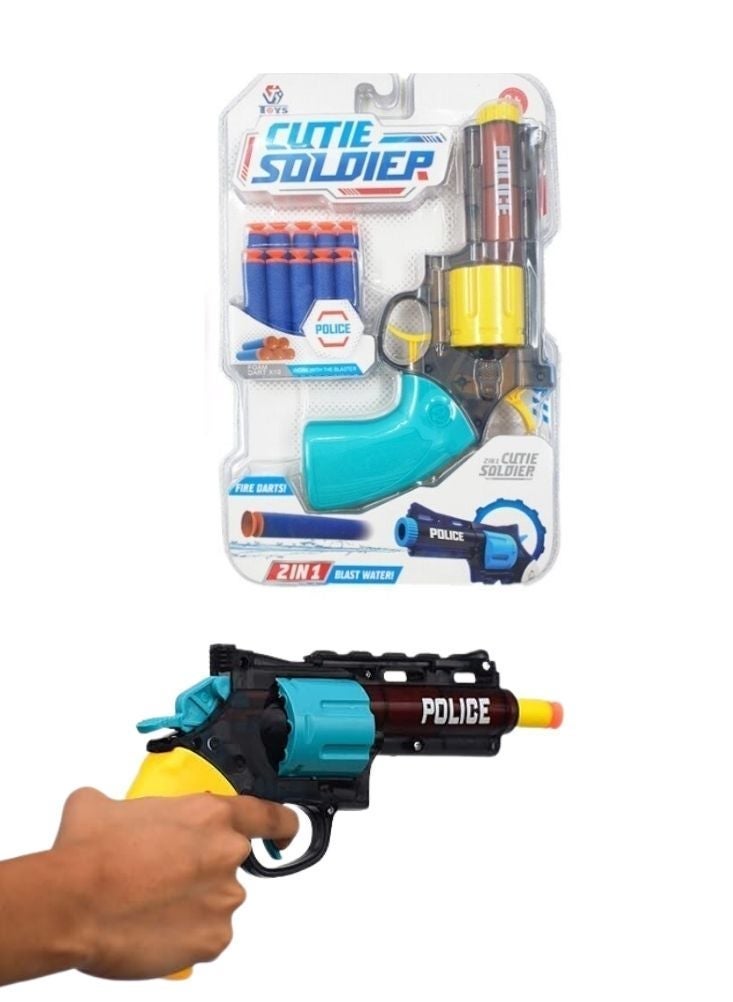 Soldier Toy Gun with Foam Darts & Water Blaster 2 in 1 - Image 2