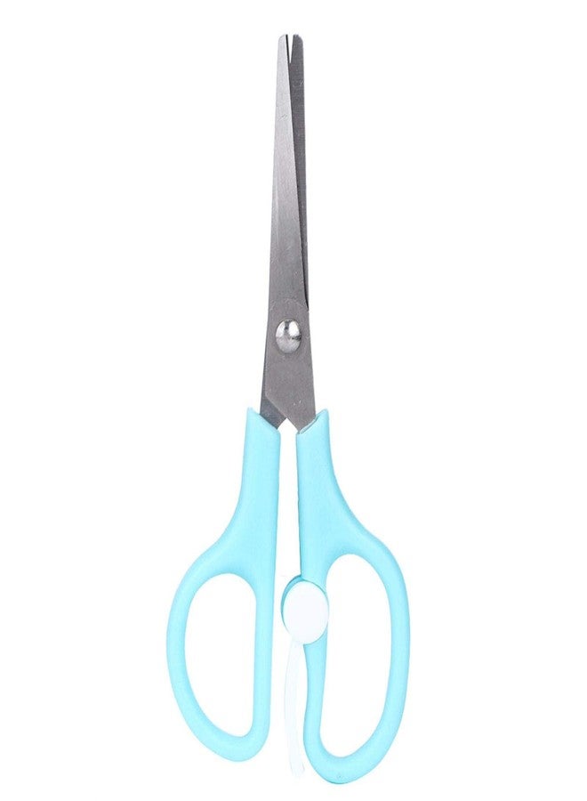 Yinhing Blue And Red Baby Food Scissors,Baby Food Scissors,Portable Stainless Steel Scissor Children Safety Food Cutter with Cover for Baby Infant Complementary Food(Blue) - Image 3