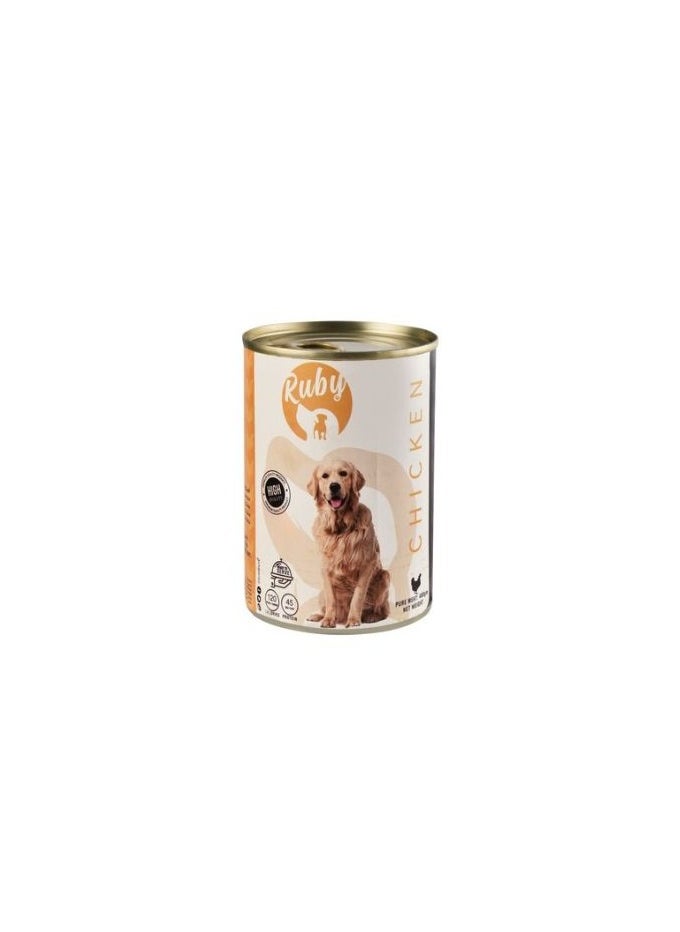 Ruby Ruby Wet Food for Dogs Chicken 400g 