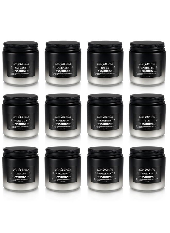 YOROXRG Scented Candles Gifts Set 12 Pack Soy Wax Travel Tin Jar Candles for Home 3.05 OZ for Mom for Christmas, Birthday, Thanksgiving, Mother's Day(Gradient Color) - Image 2