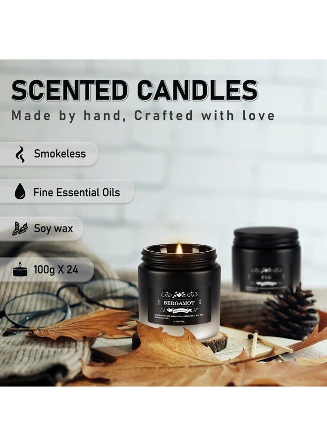 YOROXRG Scented Candles Gifts Set 12 Pack Soy Wax Travel Tin Jar Candles for Home 3.05 OZ for Mom for Christmas, Birthday, Thanksgiving, Mother's Day(Gradient Color) - Image 4