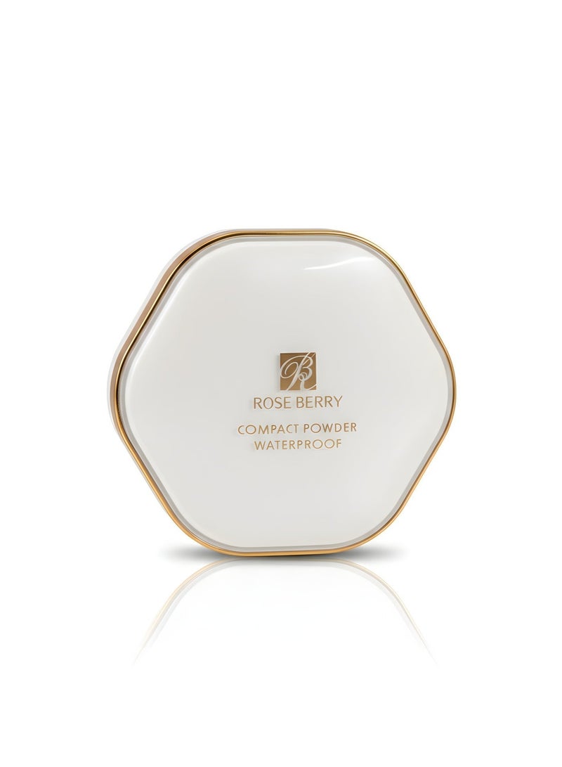 Rose Berry Pressed Powder Compact, Double Compact with Mirror and Sponge,10g, Shade 03 - Image 4