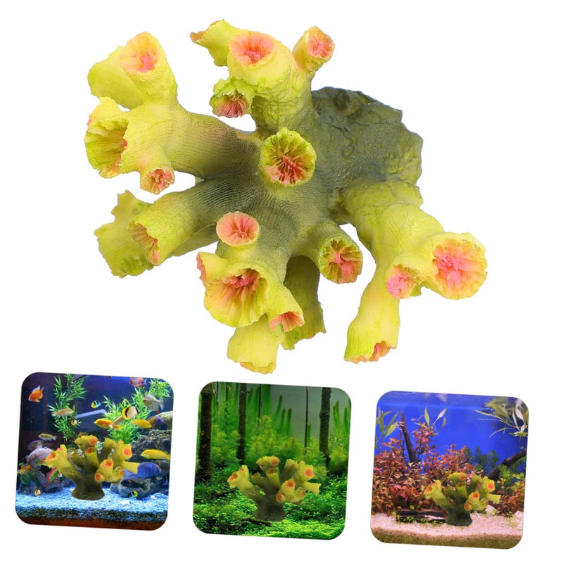 Realistic Resin Coral Ornament For Aquarium Fish Tank Decoration Vibrant Underwater Landscape - Image 3