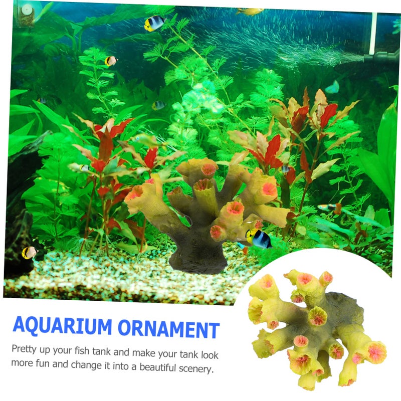 Realistic Resin Coral Ornament For Aquarium Fish Tank Decoration Vibrant Underwater Landscape - Image 4