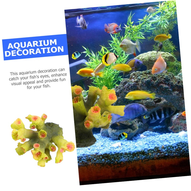 Realistic Resin Coral Ornament For Aquarium Fish Tank Decoration Vibrant Underwater Landscape - Image 5