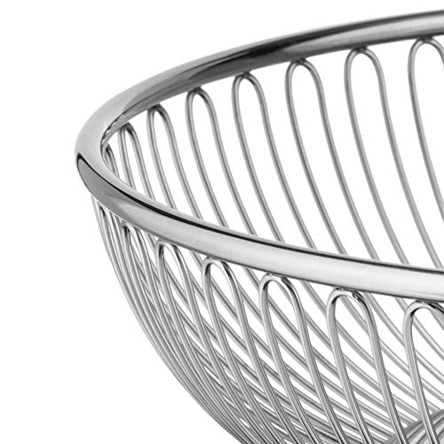 Alessi - Wire Centerpiece Fruit Basket in 18/10 Stainless Steel, Polished, 9-1/2-Inch,Silver - Image 4