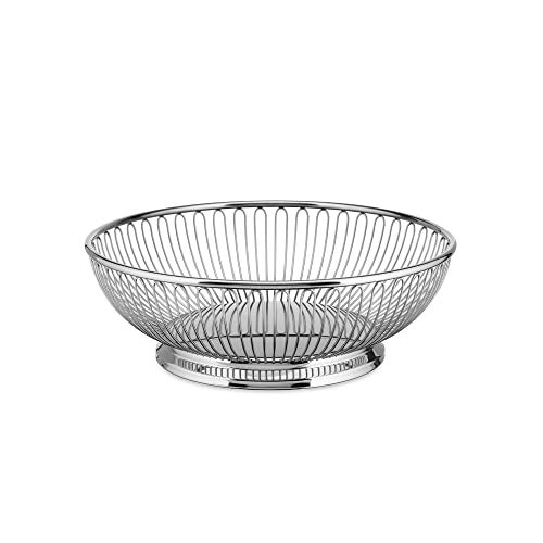 Alessi - Wire Centerpiece Fruit Basket in 18/10 Stainless Steel, Polished, 9-1/2-Inch,Silver - Image 1