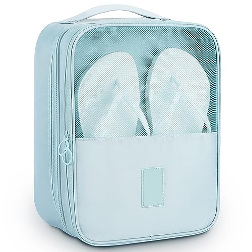 Storescent Compact Shoe Bag/Organizer/Pouch | Protect 3 Pairs of Shoes | Perfect for Travel and Daily Storage (Sky Blue) - Image 1