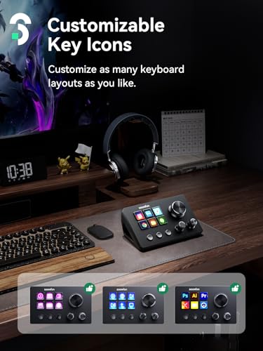 SOOMFON Stream Controller SE Stream Control Deck with 6 Customizable LCD Macro Keys to Trigger Actions in OBS Twitch YouTube for Content Creators Streaming Gaming Compatible with PC & Mac - Image 5