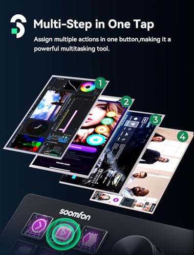 SOOMFON Stream Controller SE Stream Control Deck with 6 Customizable LCD Macro Keys to Trigger Actions in OBS Twitch YouTube for Content Creators Streaming Gaming Compatible with PC & Mac - Image 3