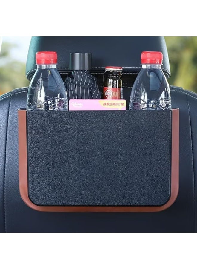 EETU Hanging Car Trash Can,Foldable Auto Garbage Cans Storage Box,Collapsible Car Bin,Hanging Trash Bag Litter Container,Water Resistant Leak Proof Garbage Organiser For Car Front Back Seat - Image 1