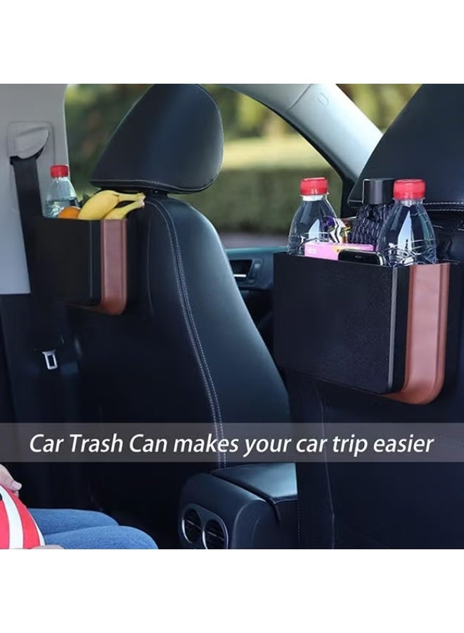 EETU Hanging Car Trash Can,Foldable Auto Garbage Cans Storage Box,Collapsible Car Bin,Hanging Trash Bag Litter Container,Water Resistant Leak Proof Garbage Organiser For Car Front Back Seat - Image 4