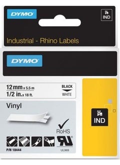 Rhino Color Vinyl Strip 12mmx5,5m Yellow-Black 18432