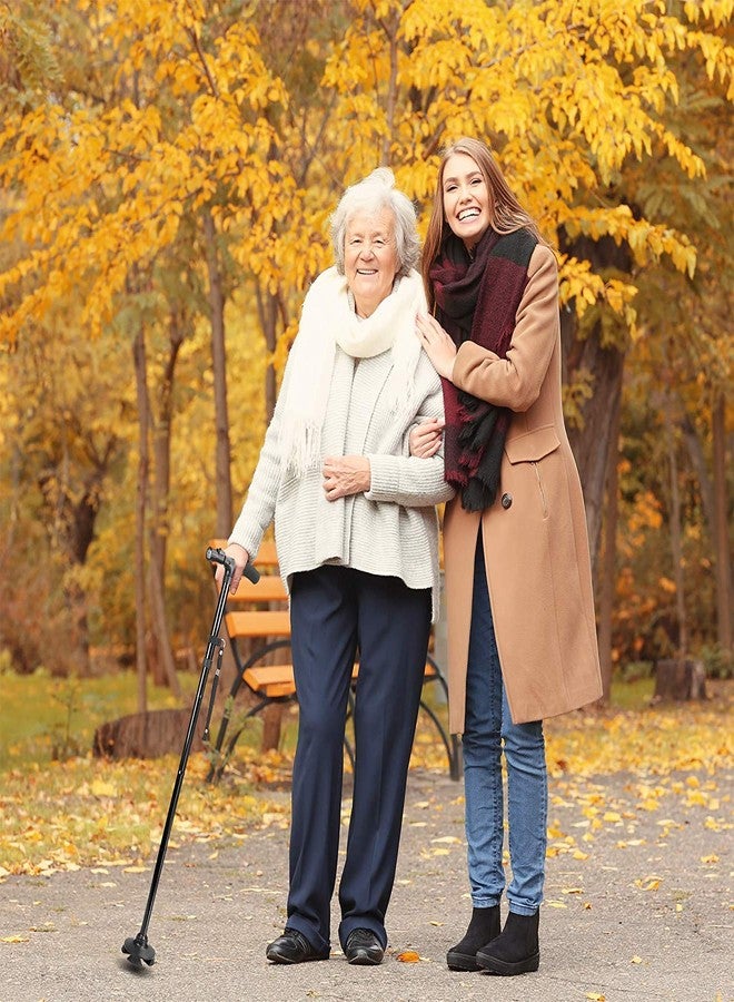 EPISKEY Portable Aluminium Alloy Handle Dependable Professional LED Light Folding Walking Stick For Old Gentleman, walking sticks for old people, walking stick for old women, stick for old man walking (WLKNG_STICK) - Image 5