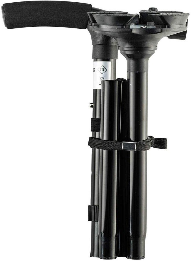 EPISKEY Portable Aluminium Alloy Handle Dependable Professional LED Light Folding Walking Stick For Old Gentleman, walking sticks for old people, walking stick for old women, stick for old man walking (WLKNG_STICK) - Image 3