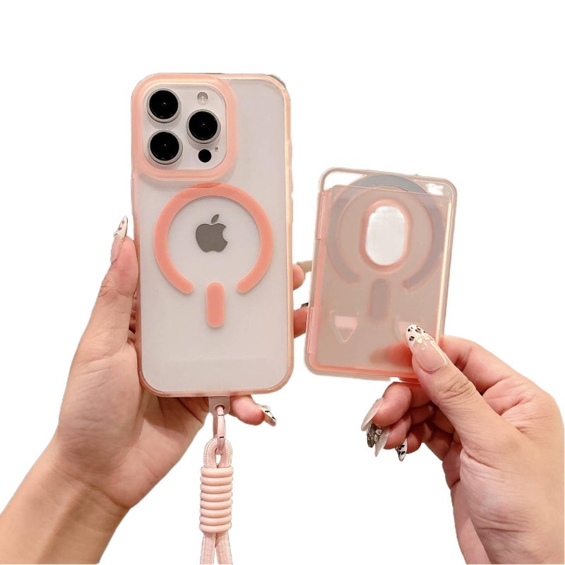 Plywood MagSafe Case for iPhone 14 / 14 Plus / 14 Pro / 14 Pro Max with Card Holder and Strong Magnetic plus Skin Feel plus Matte Finish in Yellow - Image 4