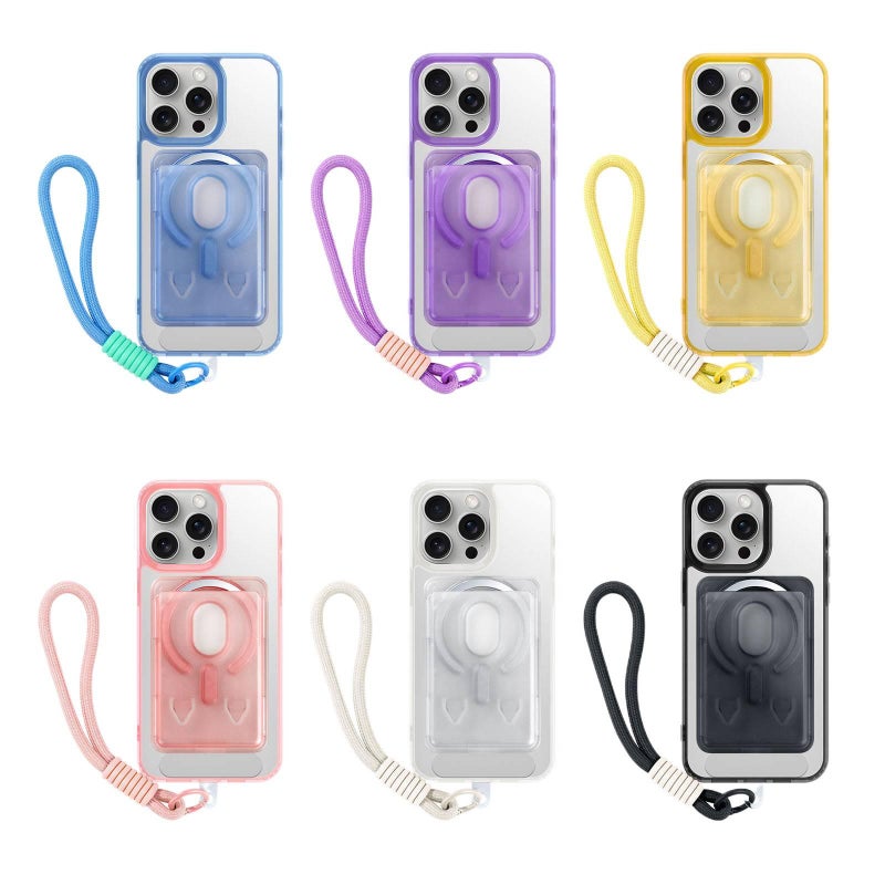 Plywood MagSafe Case for iPhone 14 / 14 Plus / 14 Pro / 14 Pro Max with Card Holder and Strong Magnetic plus Skin Feel plus Matte Finish in Yellow - Image 5