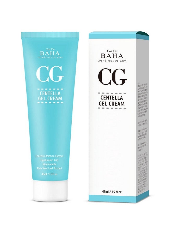 Cos De BAHA Centella Asiatica Soothing Calming Cream for Face/Neck - Cica Facial Gel Cream Lightweight Hydrate Boost Smooth, Daily Face Moisturizer, Silicone-Free, Lotion, 1.5 Fl Oz - Image 1