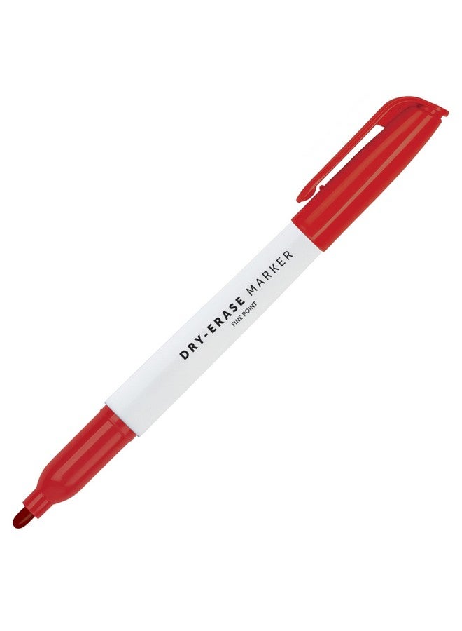 Office Depot ® Brand Low-Odor Pen-Style Dry-Erase Markers, Fine Point, 100% Recycled Plastic Barrel, Assorted Colors, Pack Of 12 - Image 4